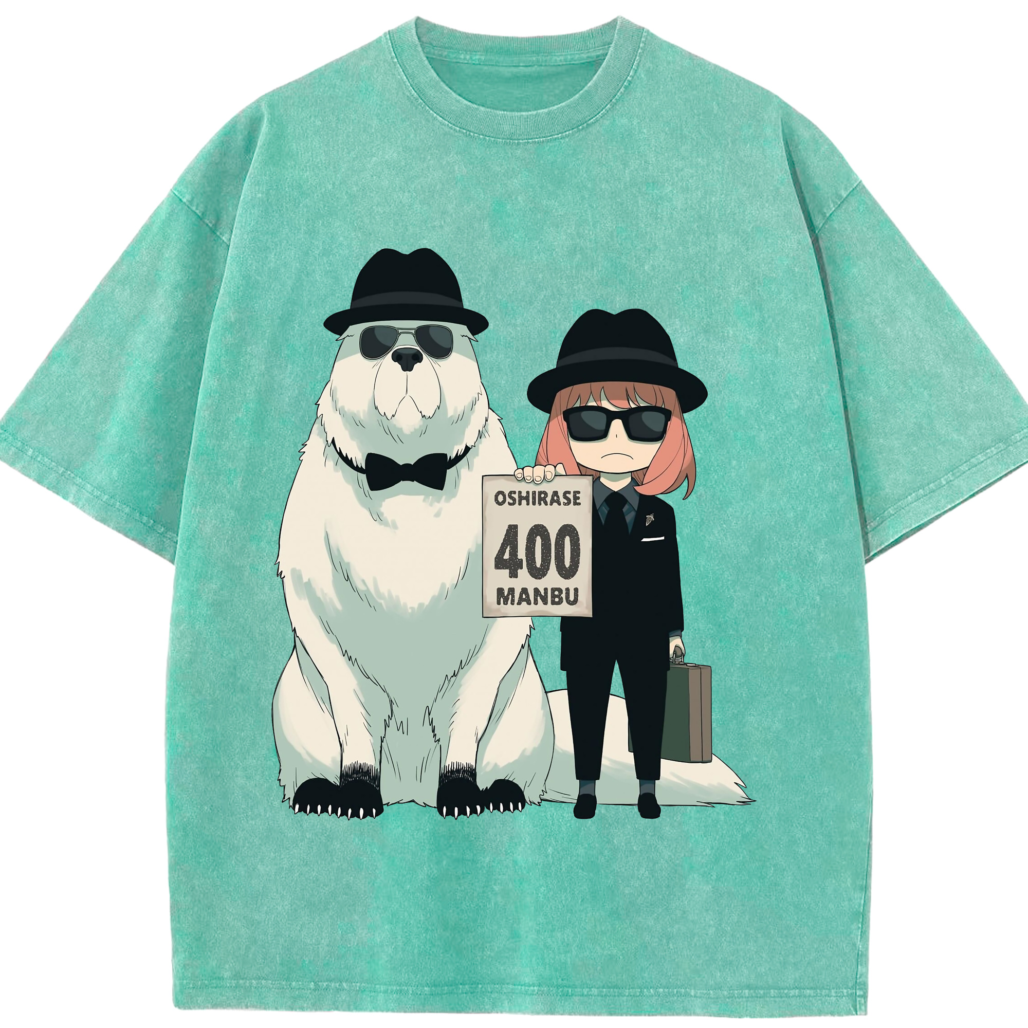 （画像用） SPY×FAMILY间谍家家酒 綿100% ヴィンテージ風 半袖Tシャツ（フロントプリント）